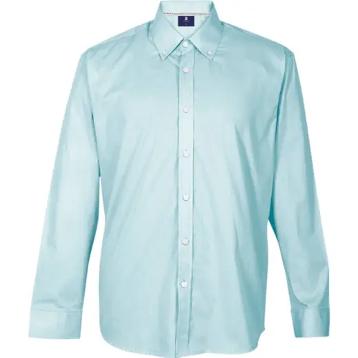 Mens Prime Cotton Lounge Long Sleeve Sky Front